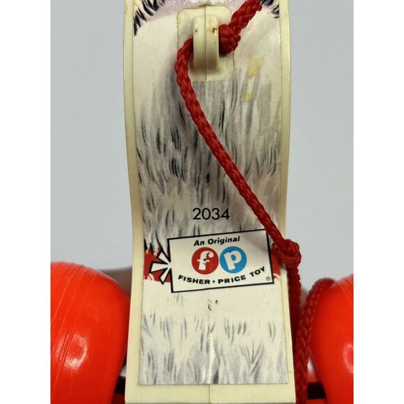 Fisher Price 1965 Little Snoopy Plastic Pull Along Toy Dog VINTAGE - Picture 8 of 13